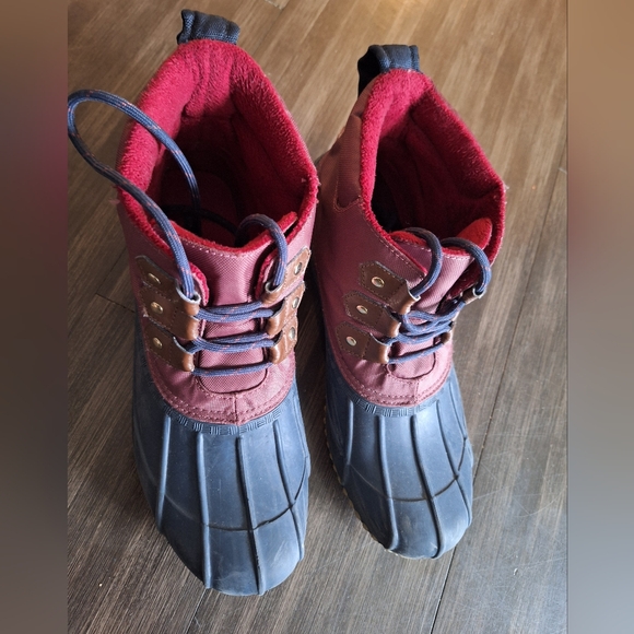 Tommy Hilfiger Maroon and Blue Boots - Picture 2 of 3